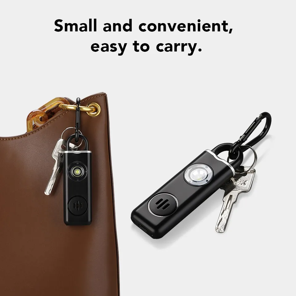 130dB 자기 방어 경보 비명 시끄러운 USB 충전  - Personal Alarm Keychain 리뷰 및 가격
