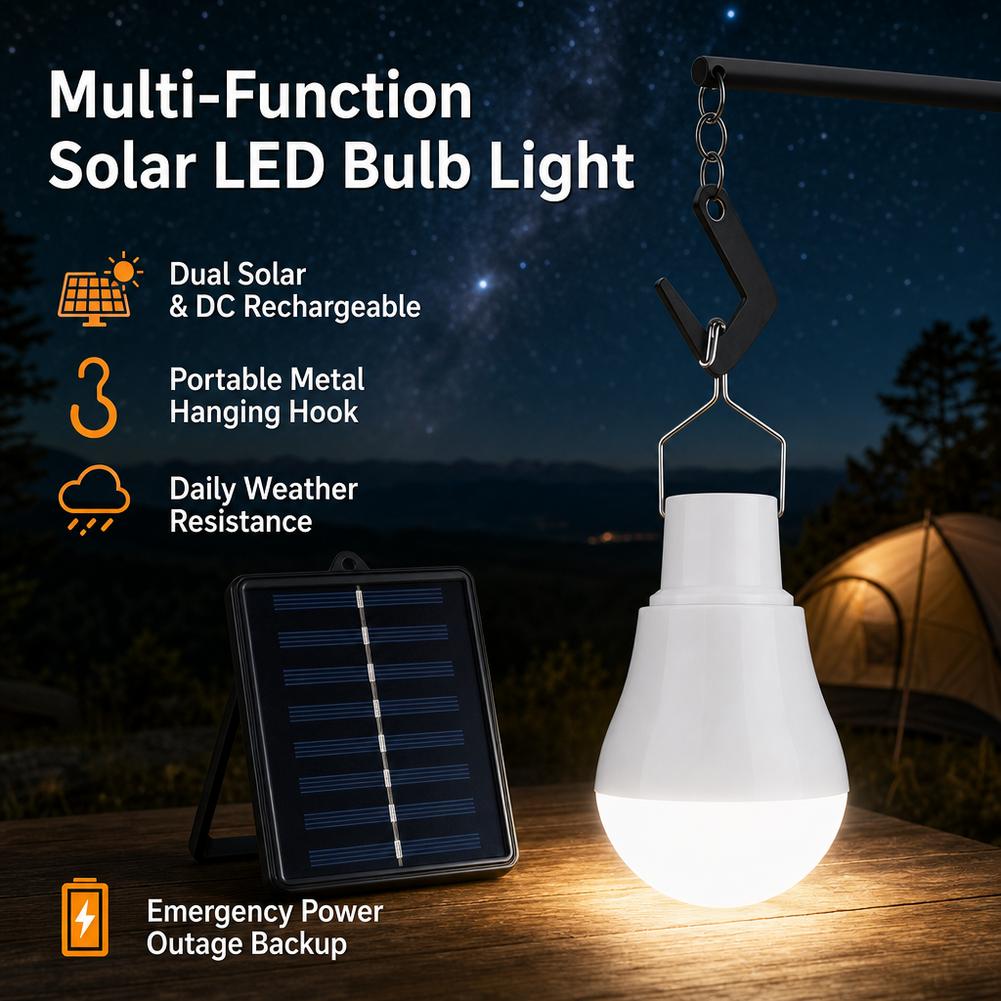 태양광 LED 전구, IP65 방수 등급, 200루멘, - Power Outage Light 리뷰 및 가격